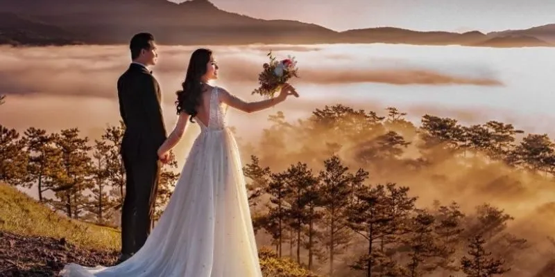 Thời gian lý tưởng để chụp ảnh cưới ngoại cảnh