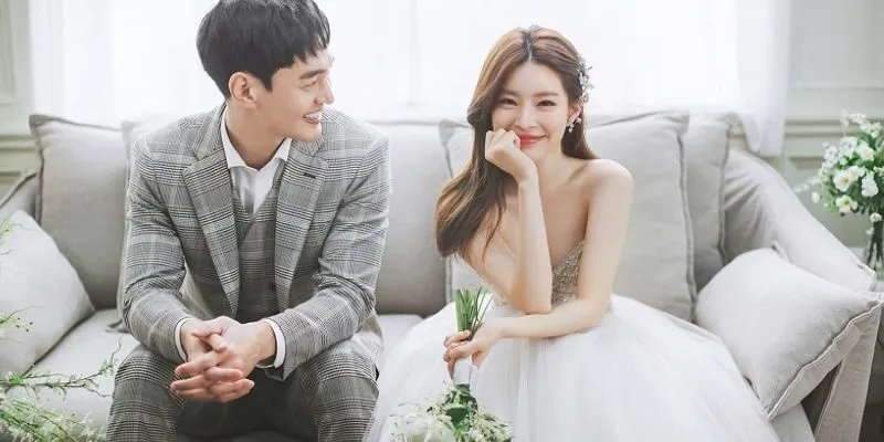 Concept chụp ảnh cưới phong cách Hàn Quốc trong Studio