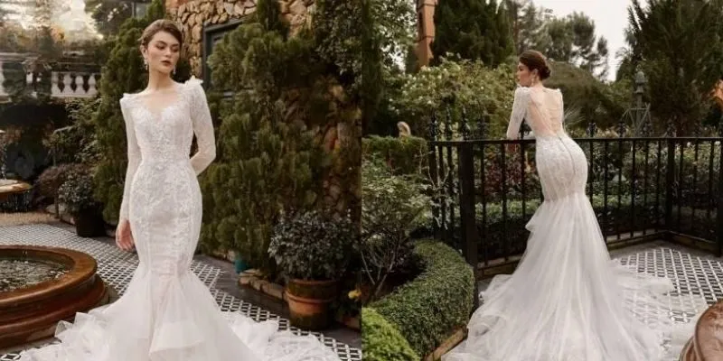 Sức hút mãnh liệt từ váy cưới đuôi cá trong ngày trọng đại